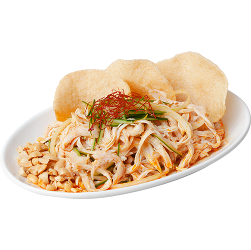 手撕鷄脆蝦餅